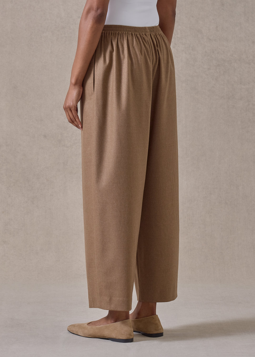 wool cashmere japanese trouser (camel)