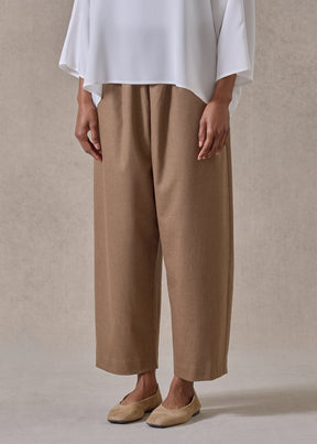 wool cashmere japanese trouser (camel)