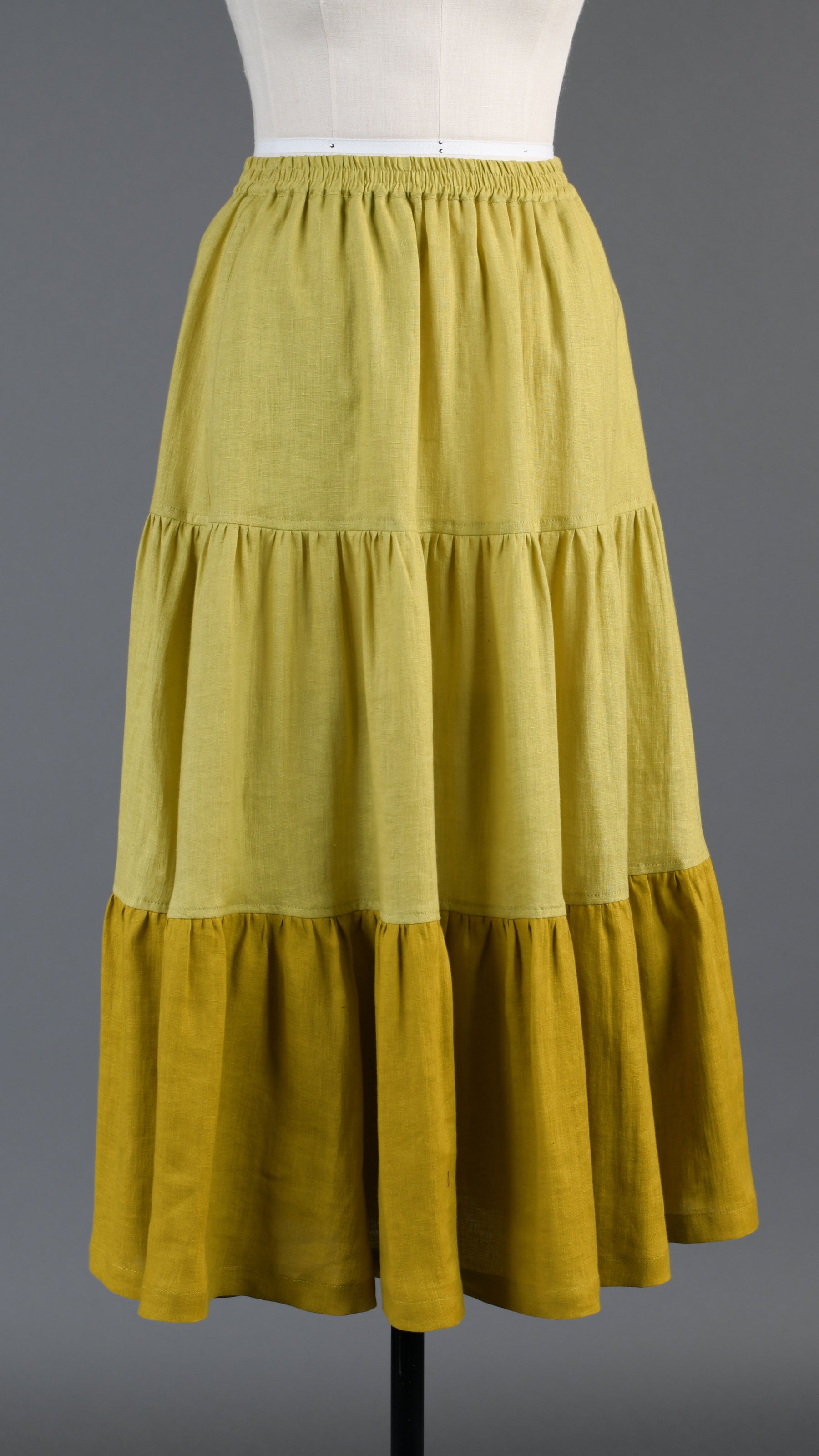 two tone petticoat skirt in dijon mix