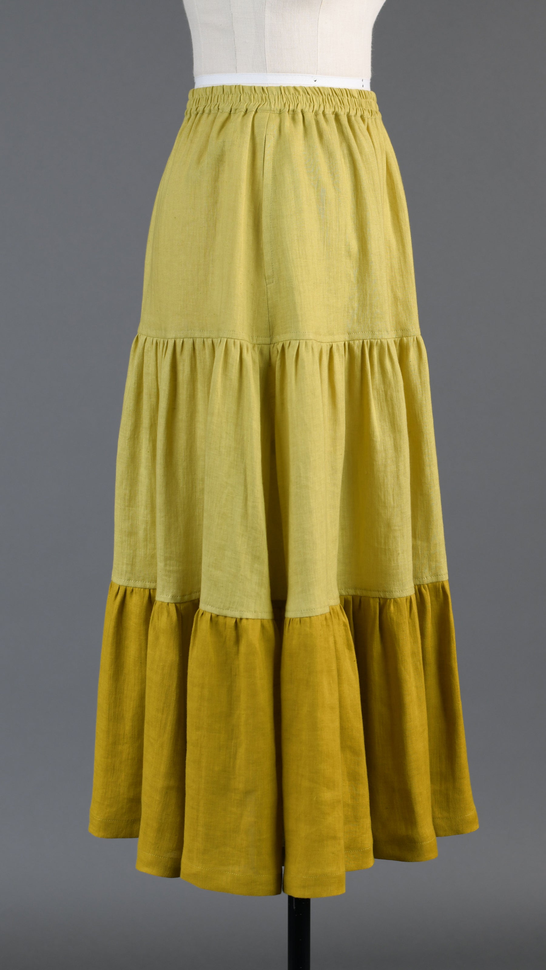two tone petticoat skirt in dijon mix