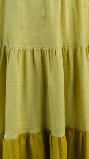 two tone petticoat skirt in dijon mix