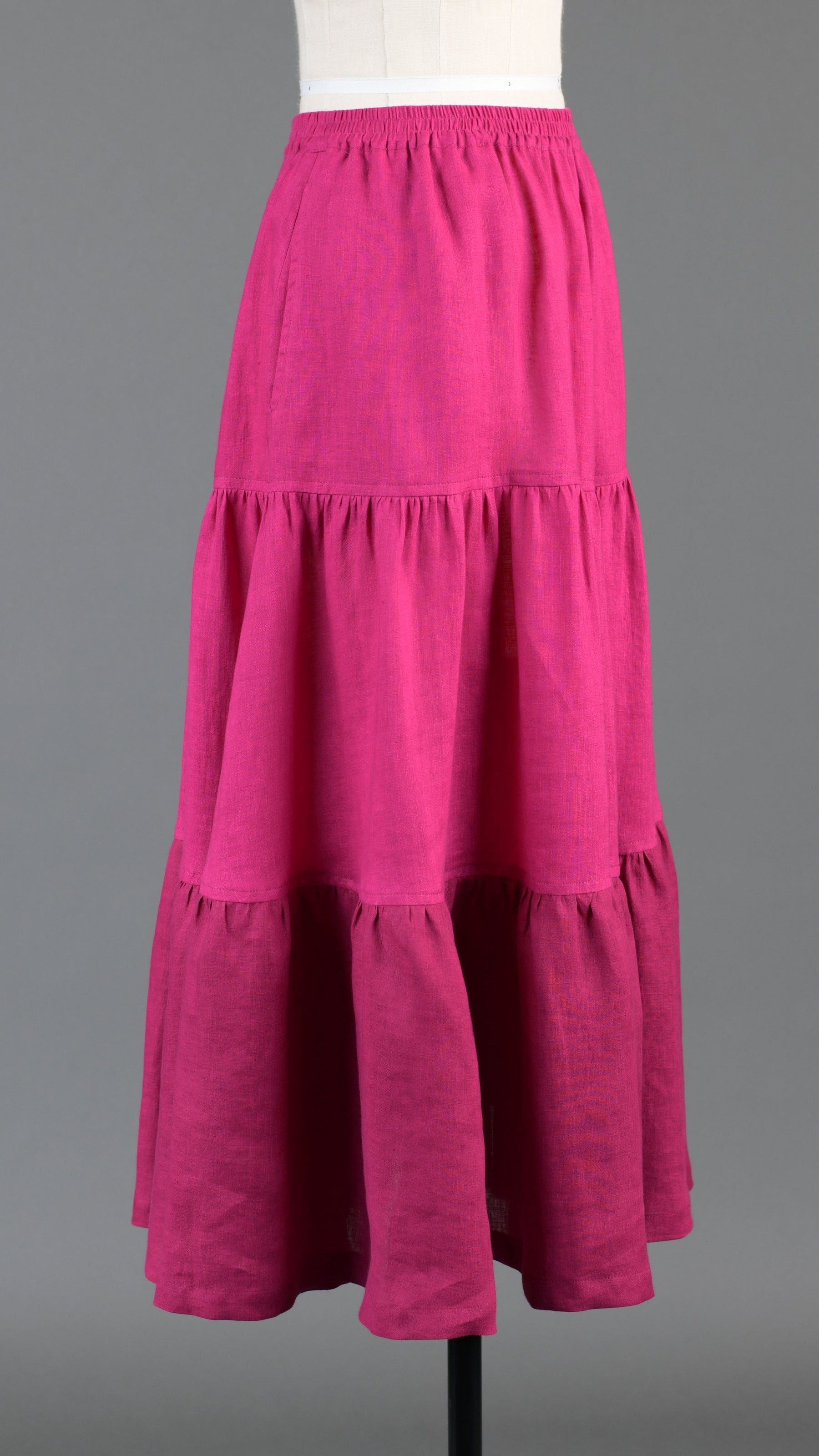 two tone petticoat skirt in magenta mix