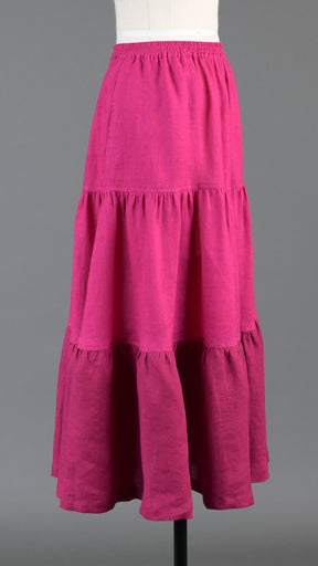 two tone petticoat skirt in magenta mix