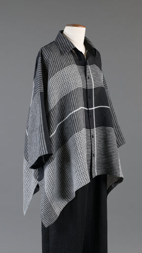 dps short sleeve shirt with collar - mid plus in black